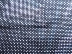 アンティーク　花模様織り出し本場泥大島紬着物(5マルキ)